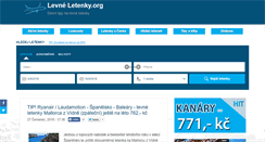 Desktop Screenshot of levneletenky.org