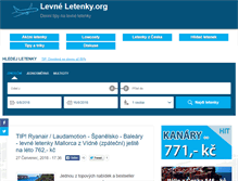 Tablet Screenshot of levneletenky.org